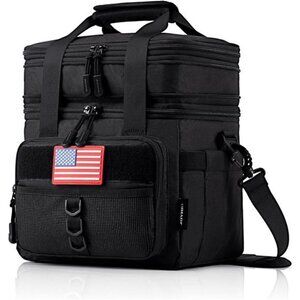 18 L Tactical Lunch Box-Insulated,Leakproof,and Expandable Double-Deck CoolerBag
